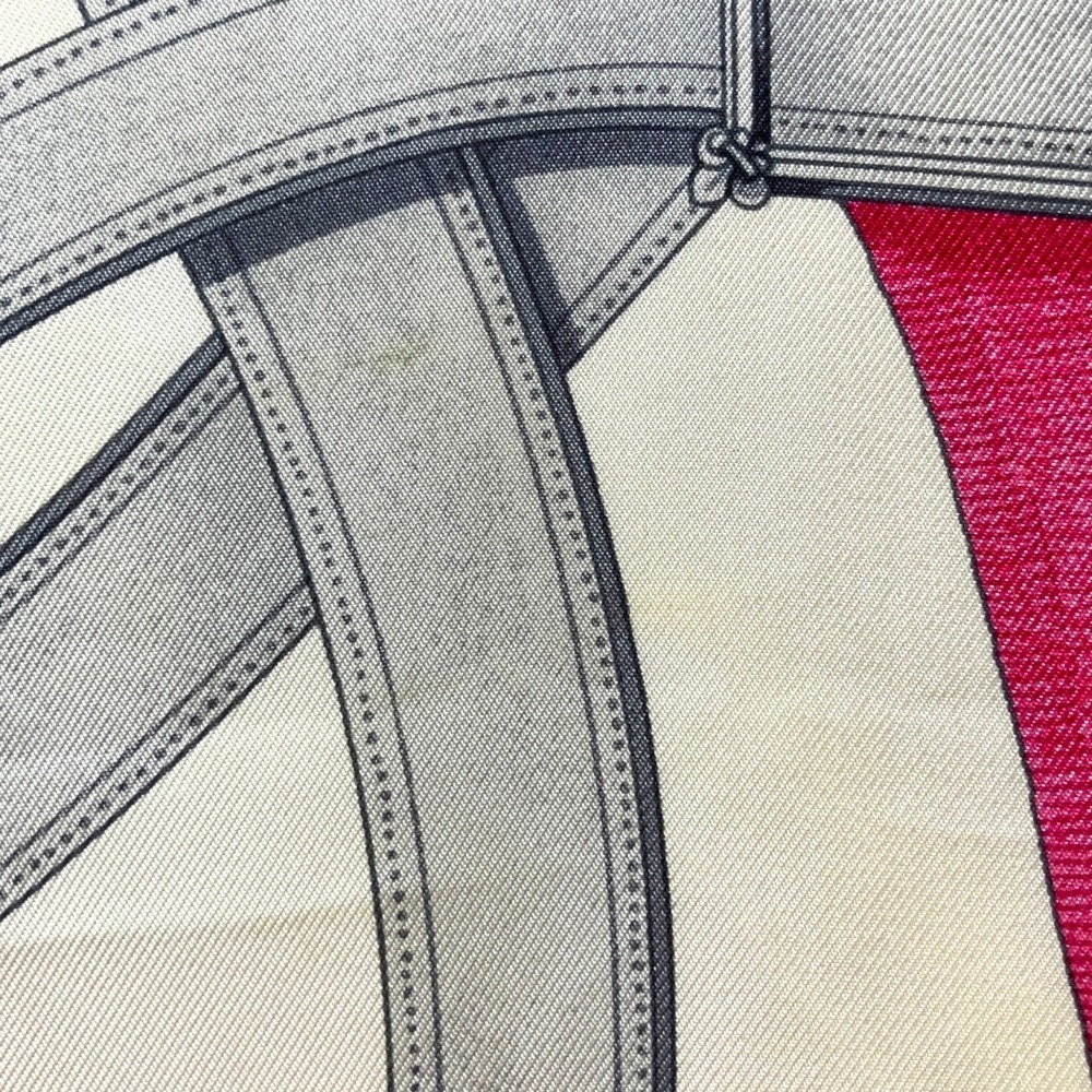 HERMES Authentic Pink Silk Scarf - Picture 4 of 6
